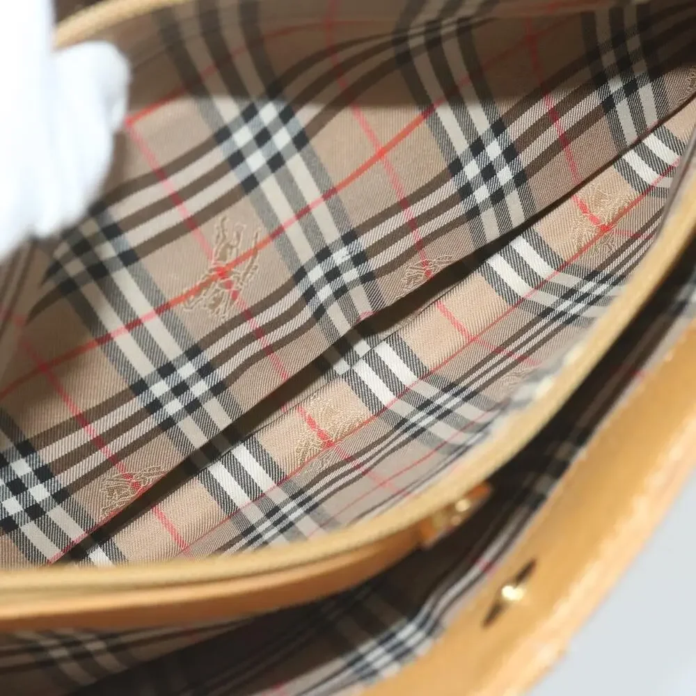 Burberry Leather Tote Bag Beige